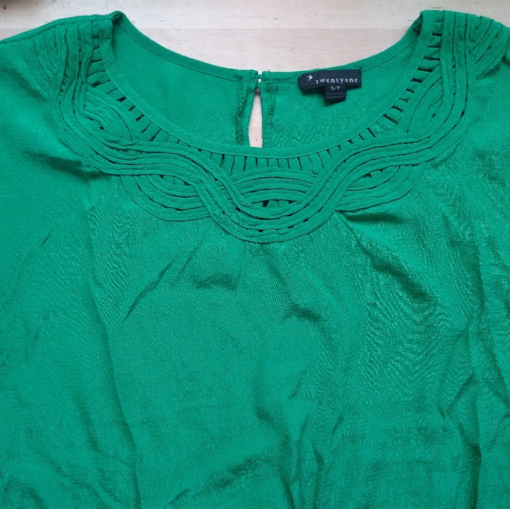 Green blouse